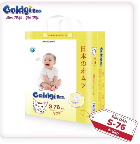 Bỉm dán Goldgi ECO S76