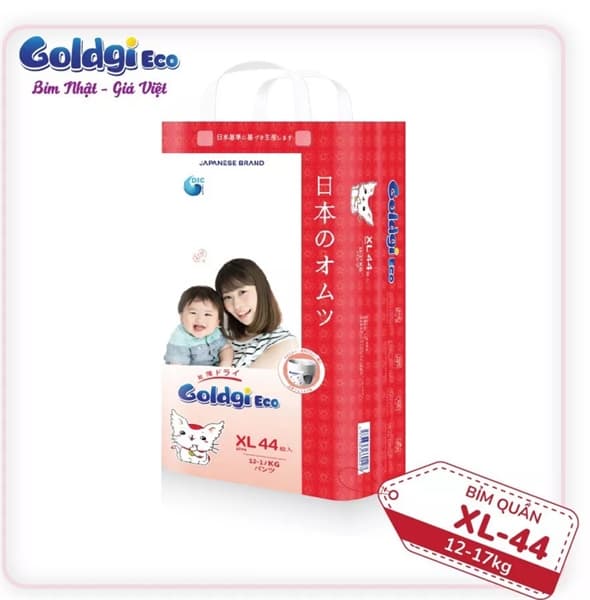Bỉm quần Goldgi ECO XL44
