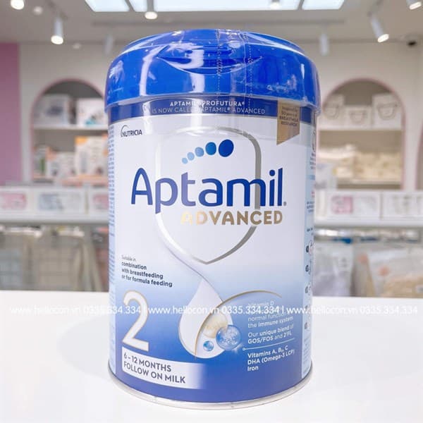 Sữa Aptamil Anh Advanced số 2 800g