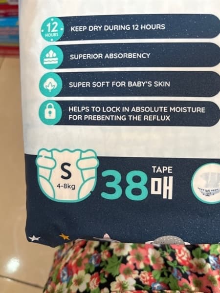 Bỉm Goo:by ban đêm S38 dán