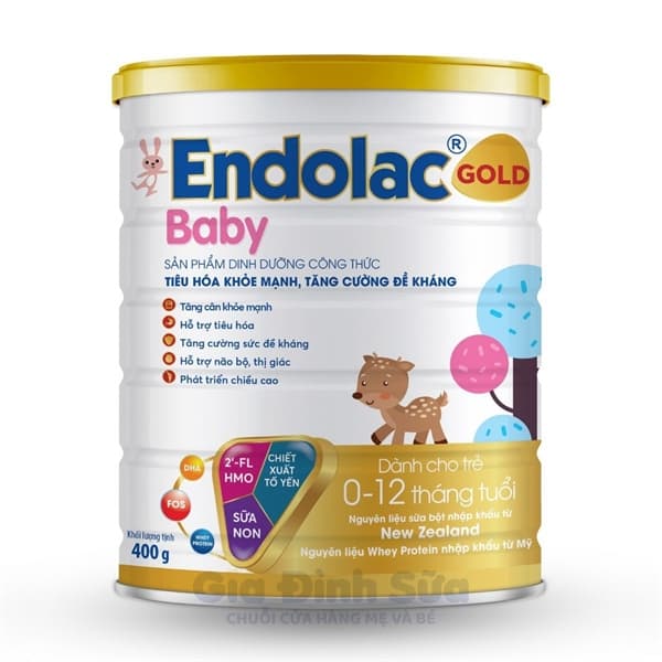 Sữa bột Endolac Baby Gold 400G