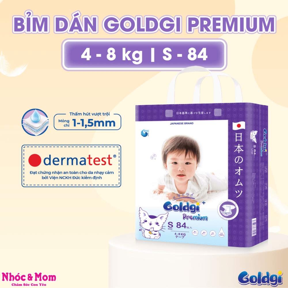Bỉm dán Goldgi+ S84