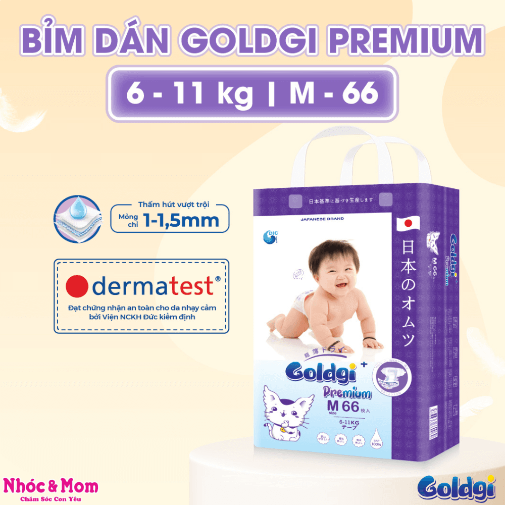 Bỉm dán Goldgi+ M66