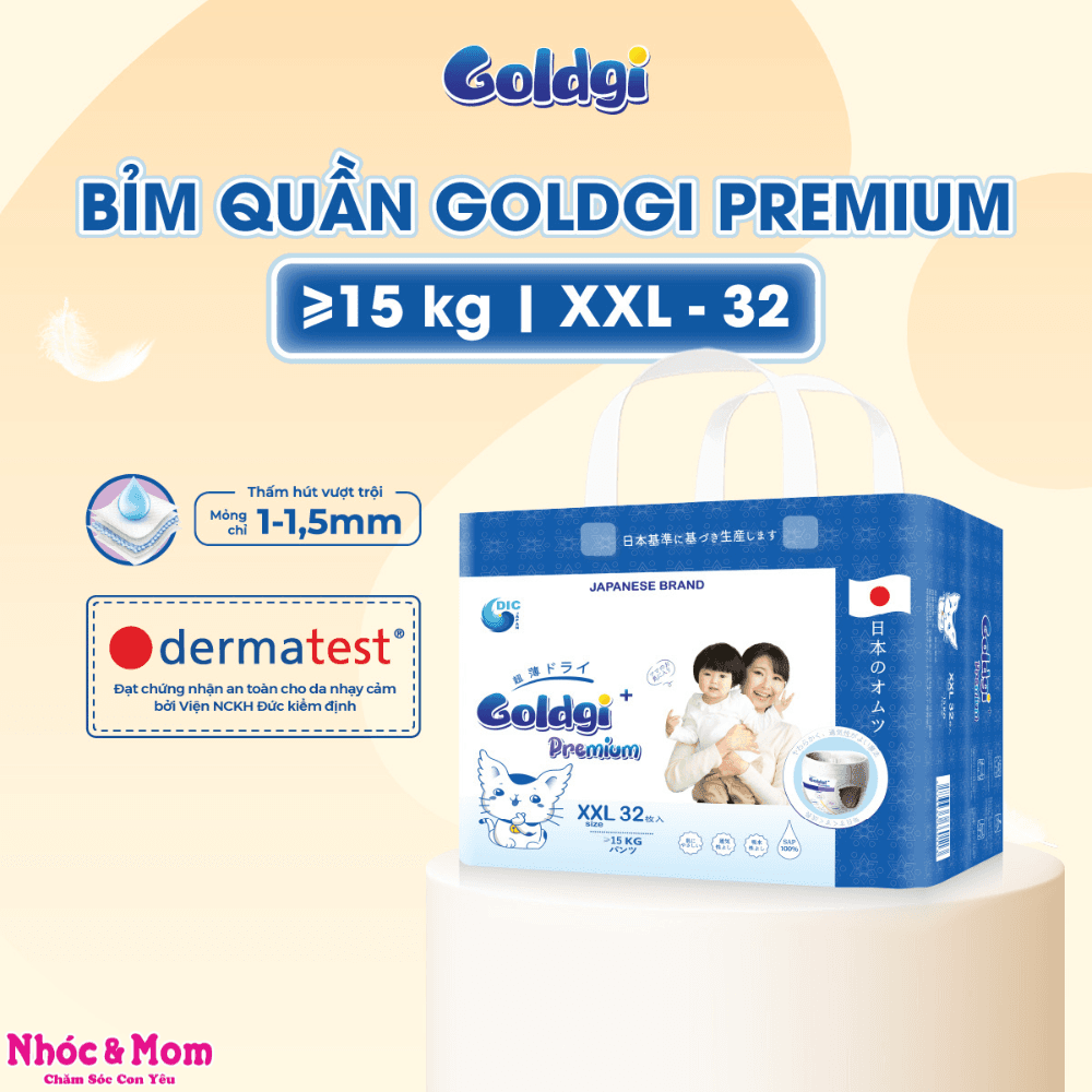 Bỉm quần Goldgi+ XXL32
